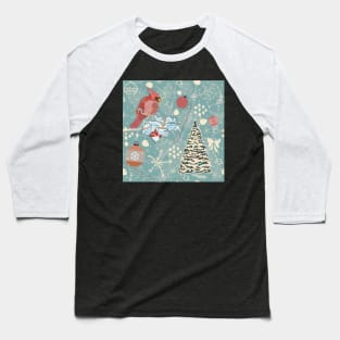 Winter Bird Baseball T-Shirt